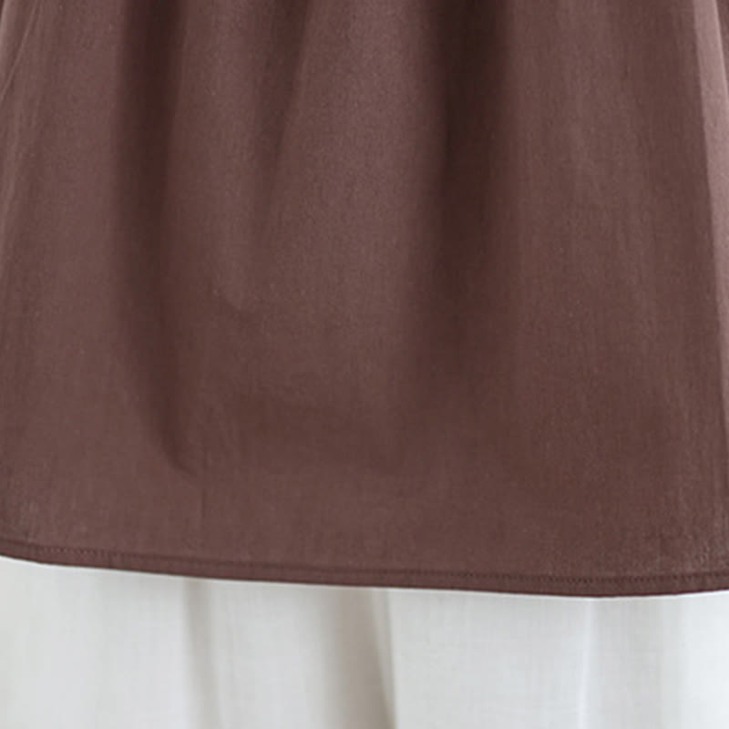 Women's Cotton Linen Vest | Spiritual Boho Meditation Top