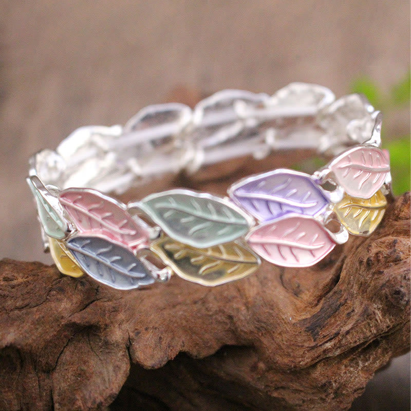 57mm Colorful Leaves Alloy Luck Spiritual Bracelet