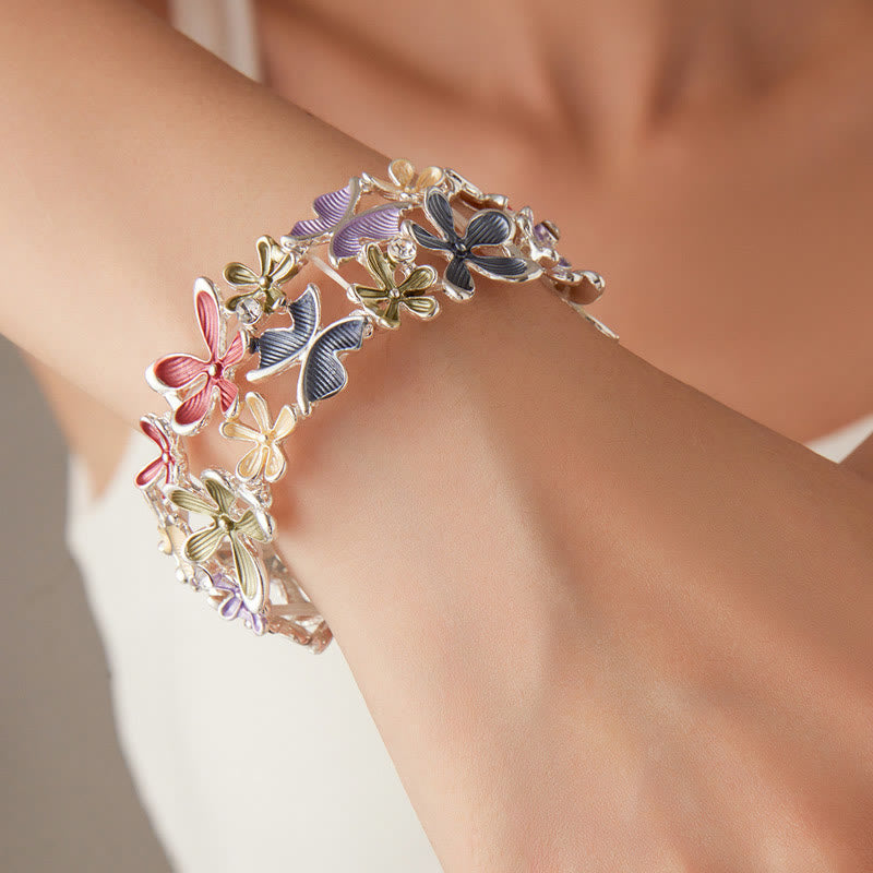 Colorful Butterfly Alloy Spiritual Bracelet for Love & Freedom