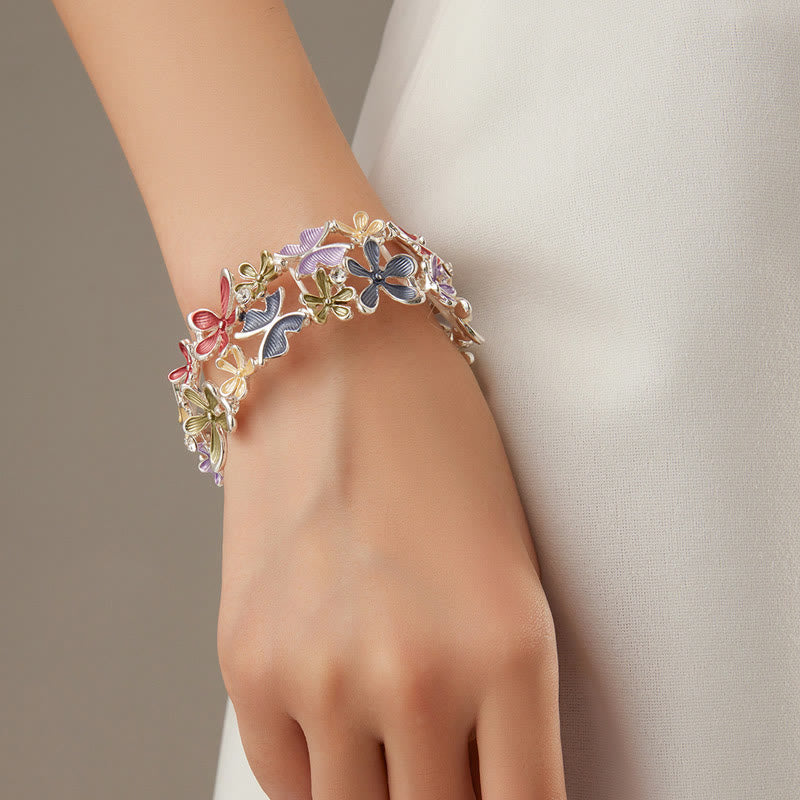 Colorful Butterfly Alloy Spiritual Bracelet for Love & Freedom