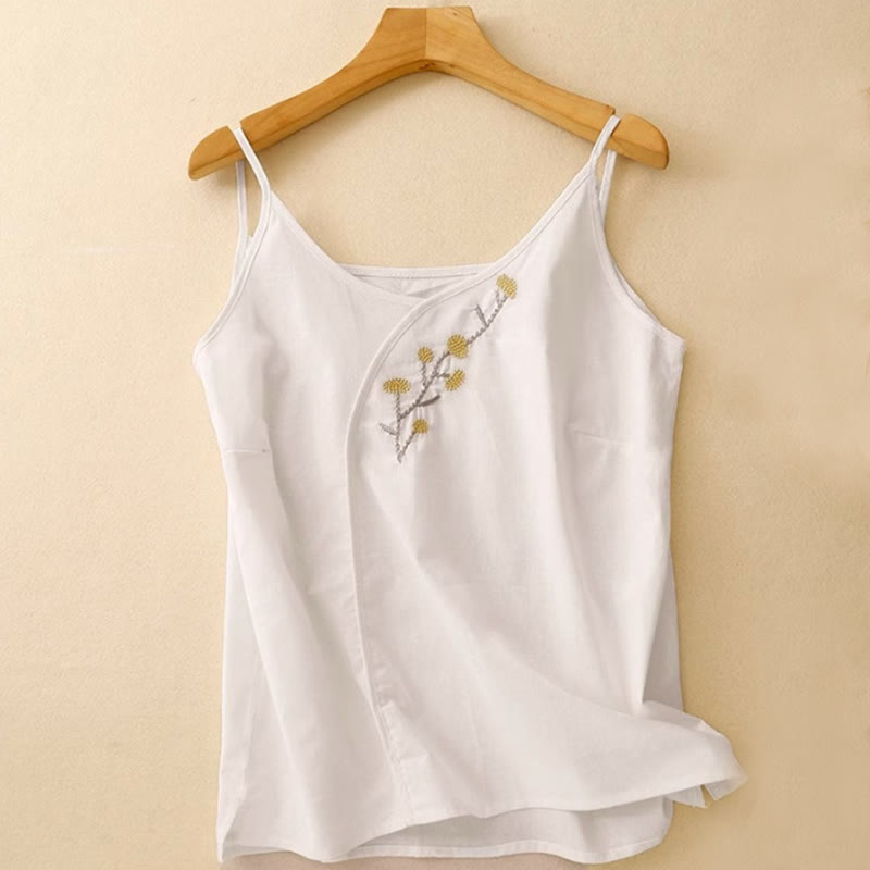 Women's Cotton Linen Vest | Spiritual Boho Meditation Top