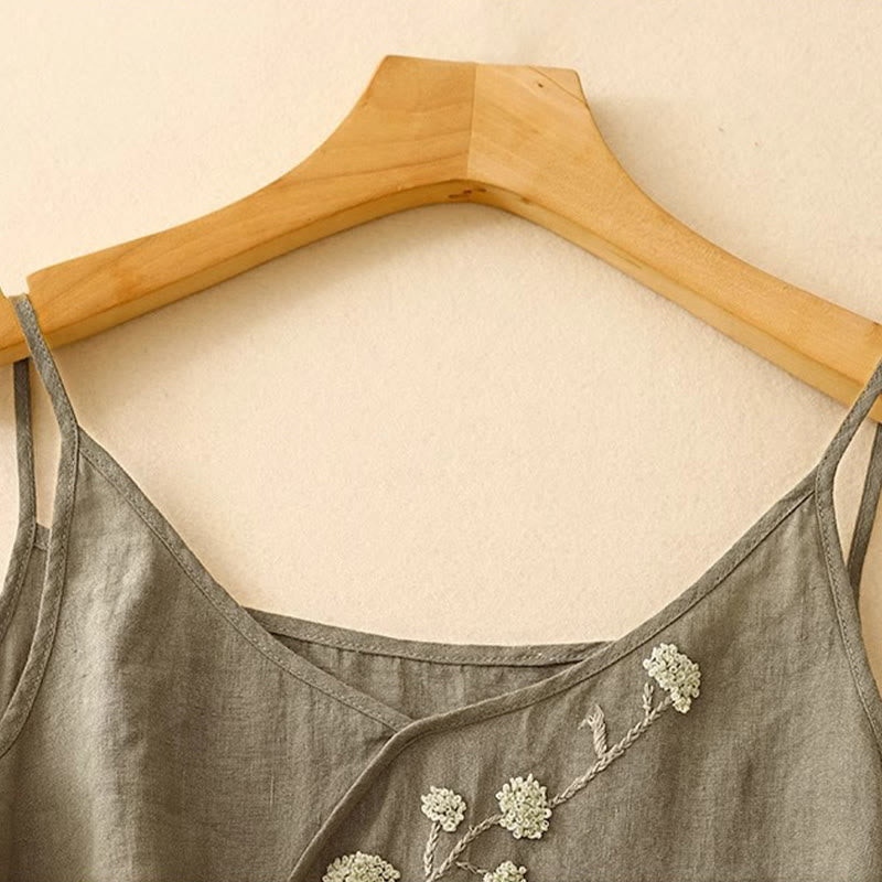 Women's Cotton Linen Vest | Spiritual Boho Meditation Top