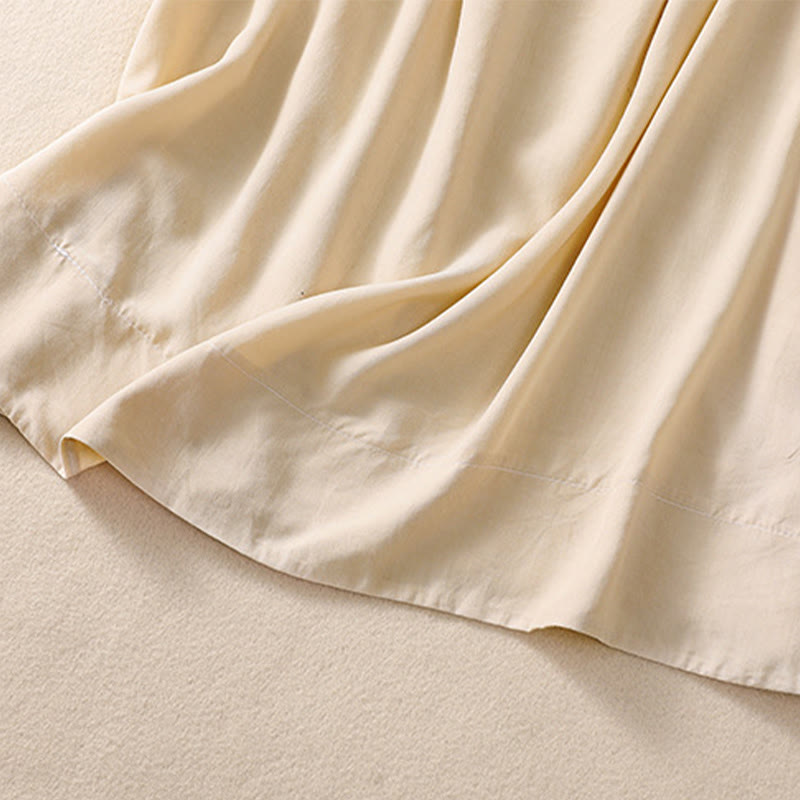 DarkSalmon and LemonChiffon Cotton Yoga Vest | Women's Summer Top