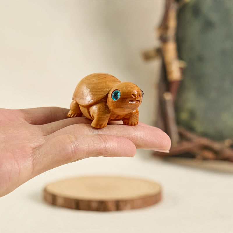 Mini Thuja Sutchuenensis Turtle Spiritual Animal Figurine