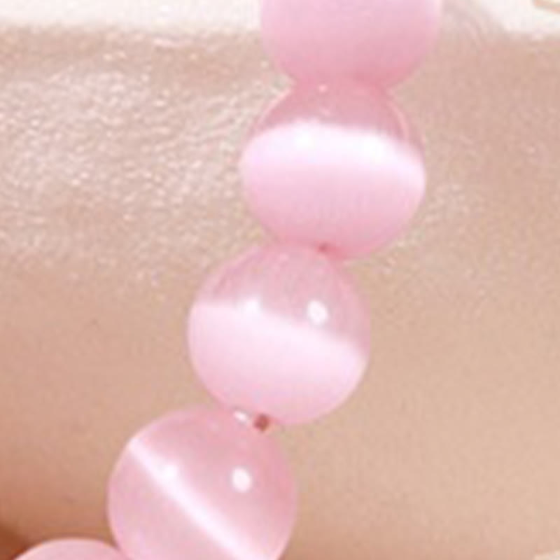 925 Sterling Silver Cat's Eye Hetian Jade Butterfly Peace Lock Bracelet