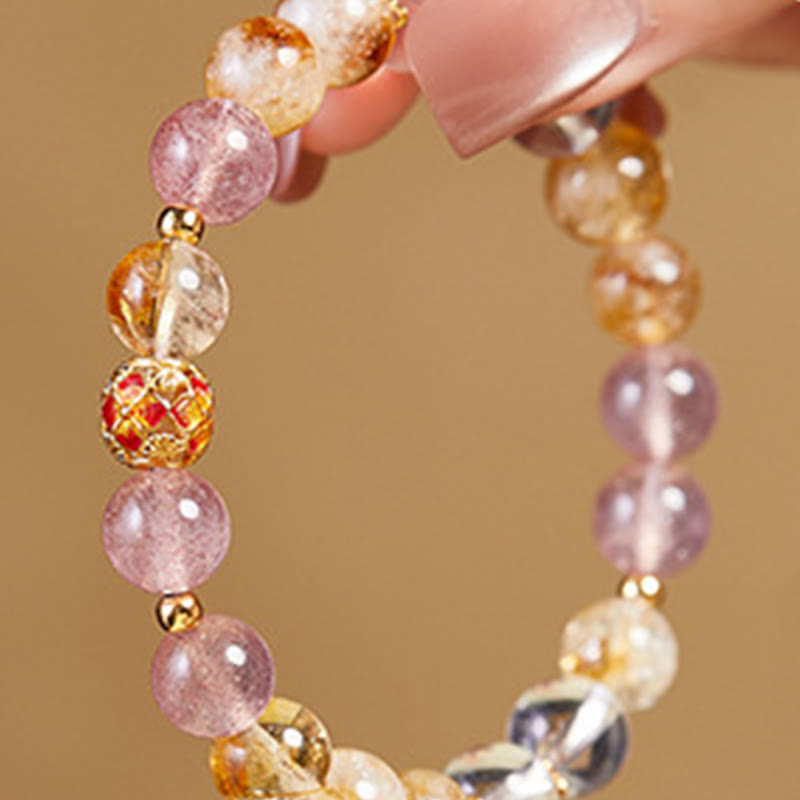 Citrine Protection Bracelet 17-19cm | Sterling Silver & Quartz