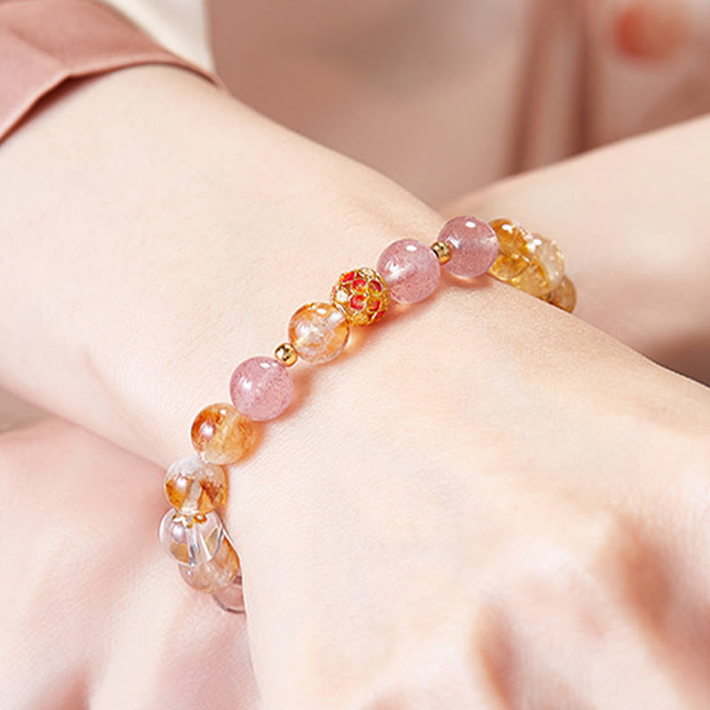Citrine Protection Bracelet 17-19cm | Sterling Silver & Quartz