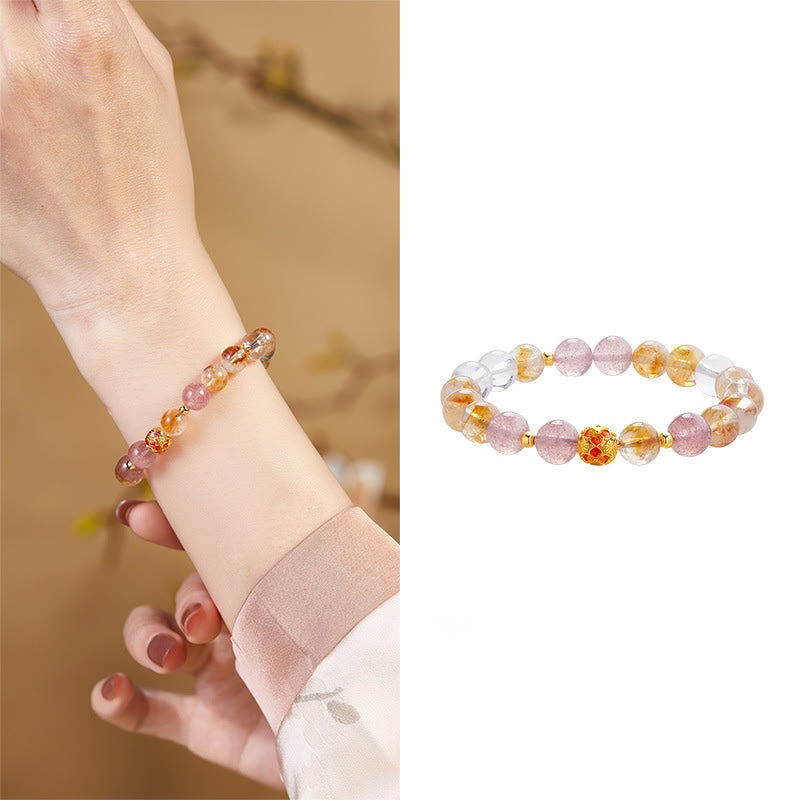 Citrine Protection Bracelet 17-19cm | Sterling Silver & Quartz