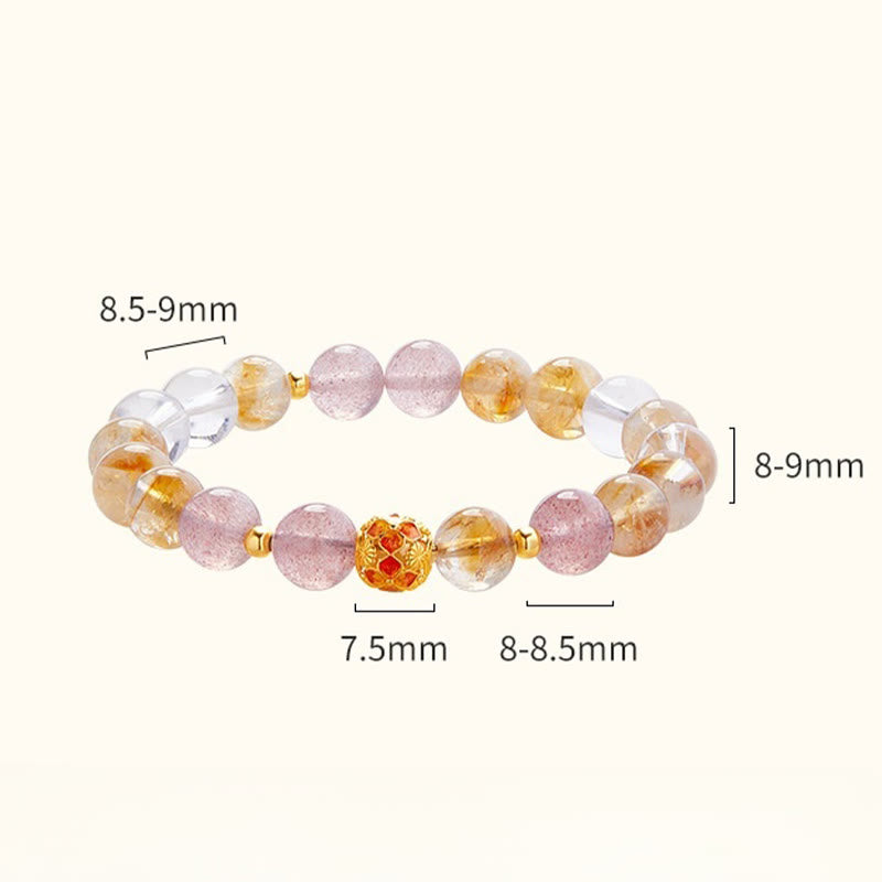 Citrine Protection Bracelet 17-19cm | Sterling Silver & Quartz