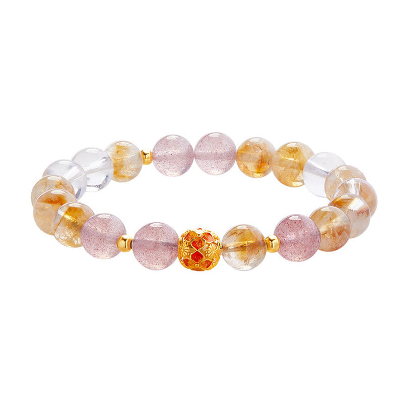 Citrine Protection Bracelet 17-19cm | Sterling Silver & Quartz