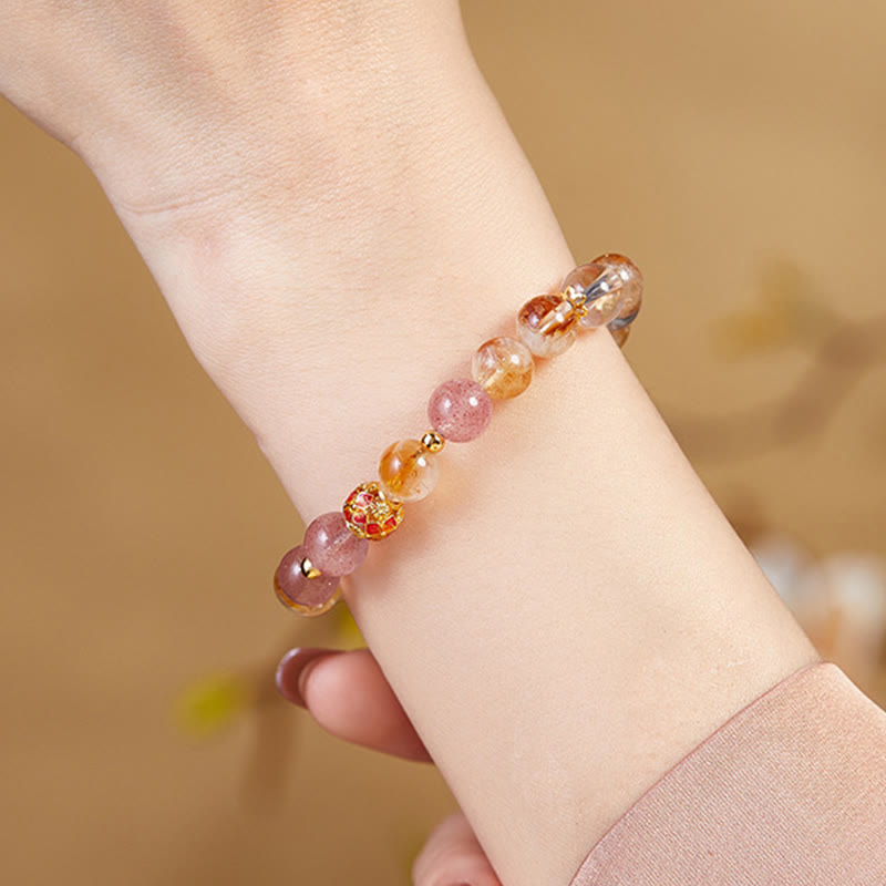 Citrine Protection Bracelet 17-19cm | Sterling Silver & Quartz
