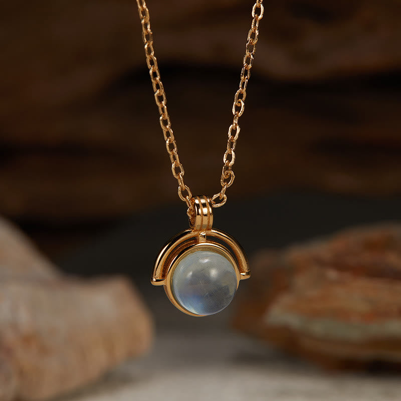 925 Sterling Silver Agate Necklace with Confidence Pendant