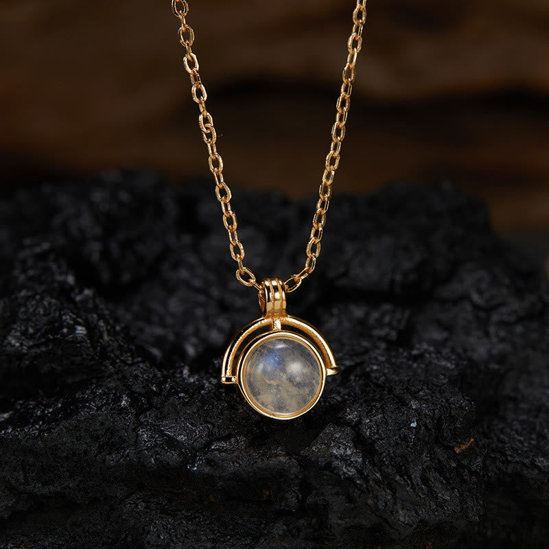 925 Sterling Silver Agate Necklace with Confidence Pendant