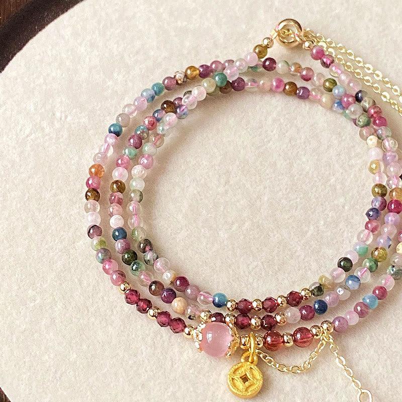 2.5mm Tourmaline Wisdom Bracelet for Women