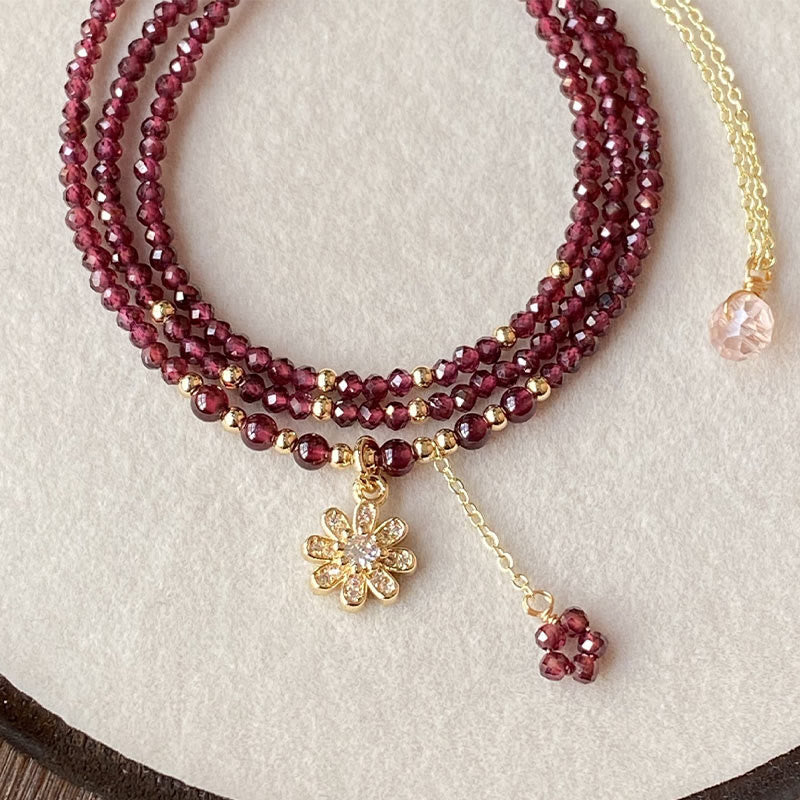 2.5mm Garnet Bracelet for Purification & Protection - Women's