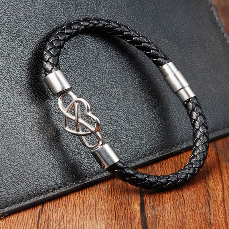 Titanium Steel Spiritual Bracelet with Magnetic Buckle for Strength