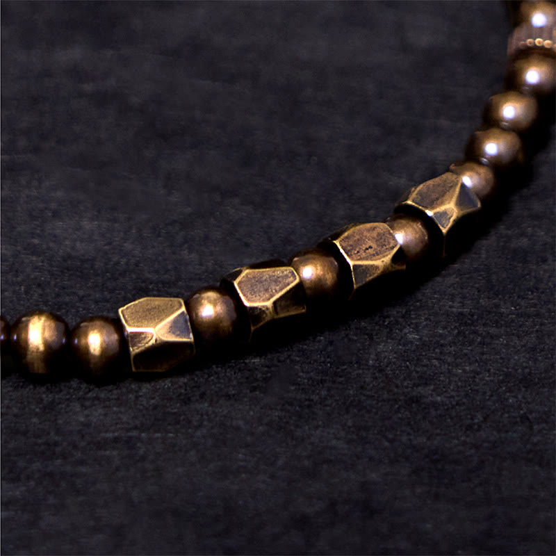 Copper Brass Wealth Bracelet | Vintage Spiritual Bead Jewelry