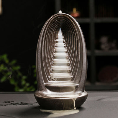 Ceramic Backflow Incense Burner Handcrafted Buddha Hand