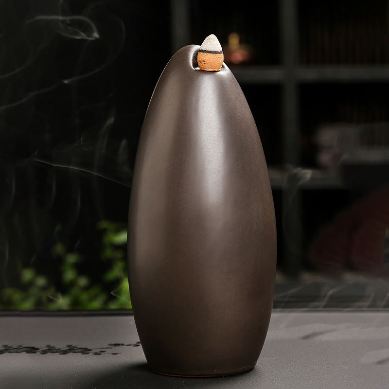 Ceramic Backflow Incense Burner Handcrafted Buddha Hand