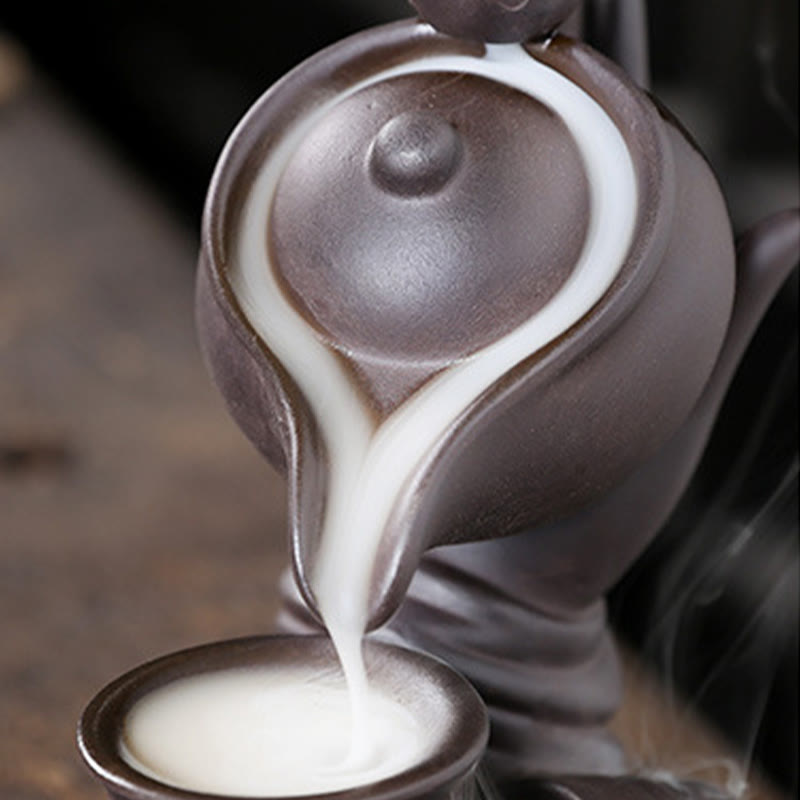 Ceramic Buddha Hand Backflow Incense Burner 13.7cm