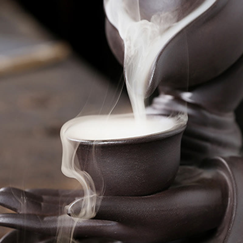 Ceramic Buddha Hand Backflow Incense Burner 13.7cm