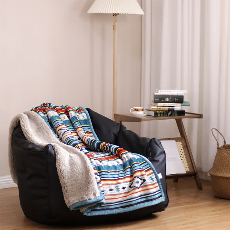 Geometric Warm Soft Zen Decor Throw Blanket 127x152cm