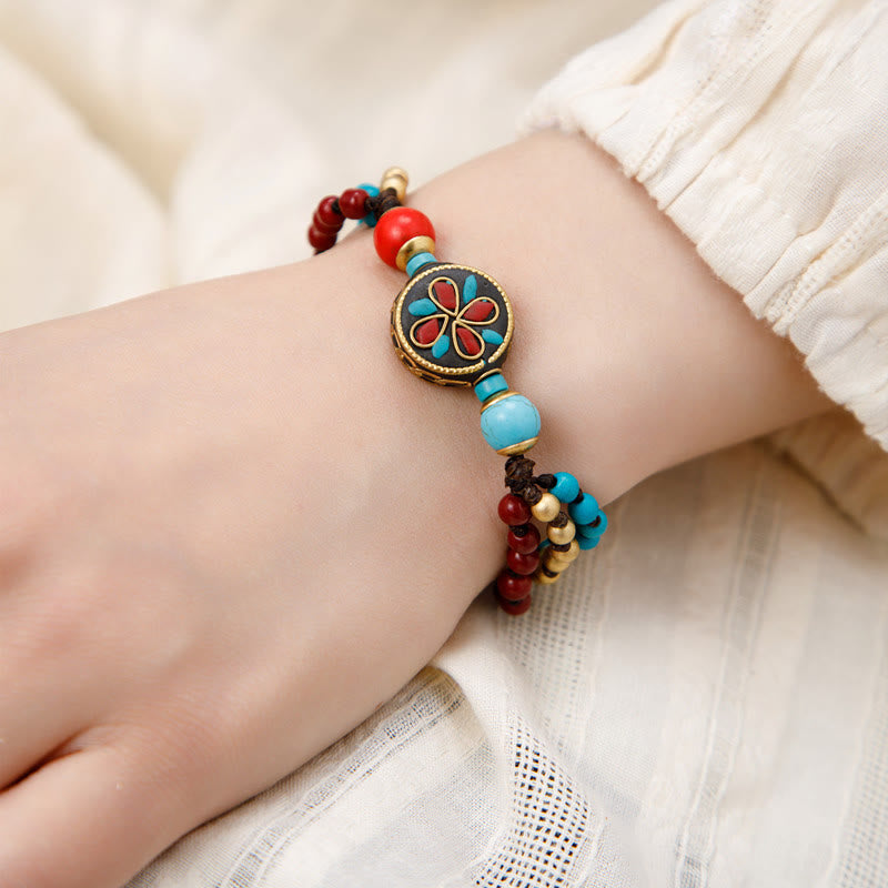 Turquoise Om Mani Padme Hum Protection Bracelet