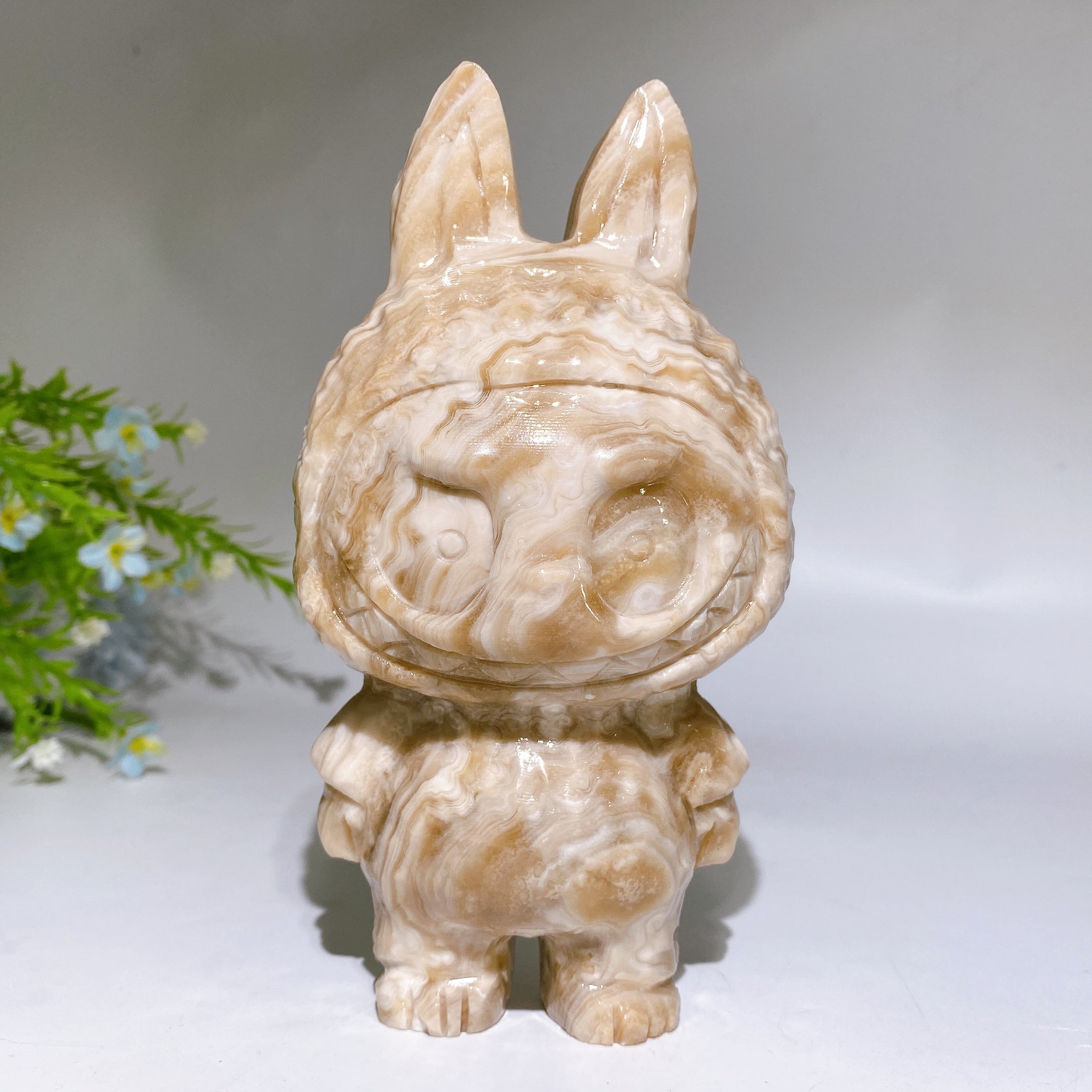 18cm Crystal Figurine in Picasso Stone for Healing Energy