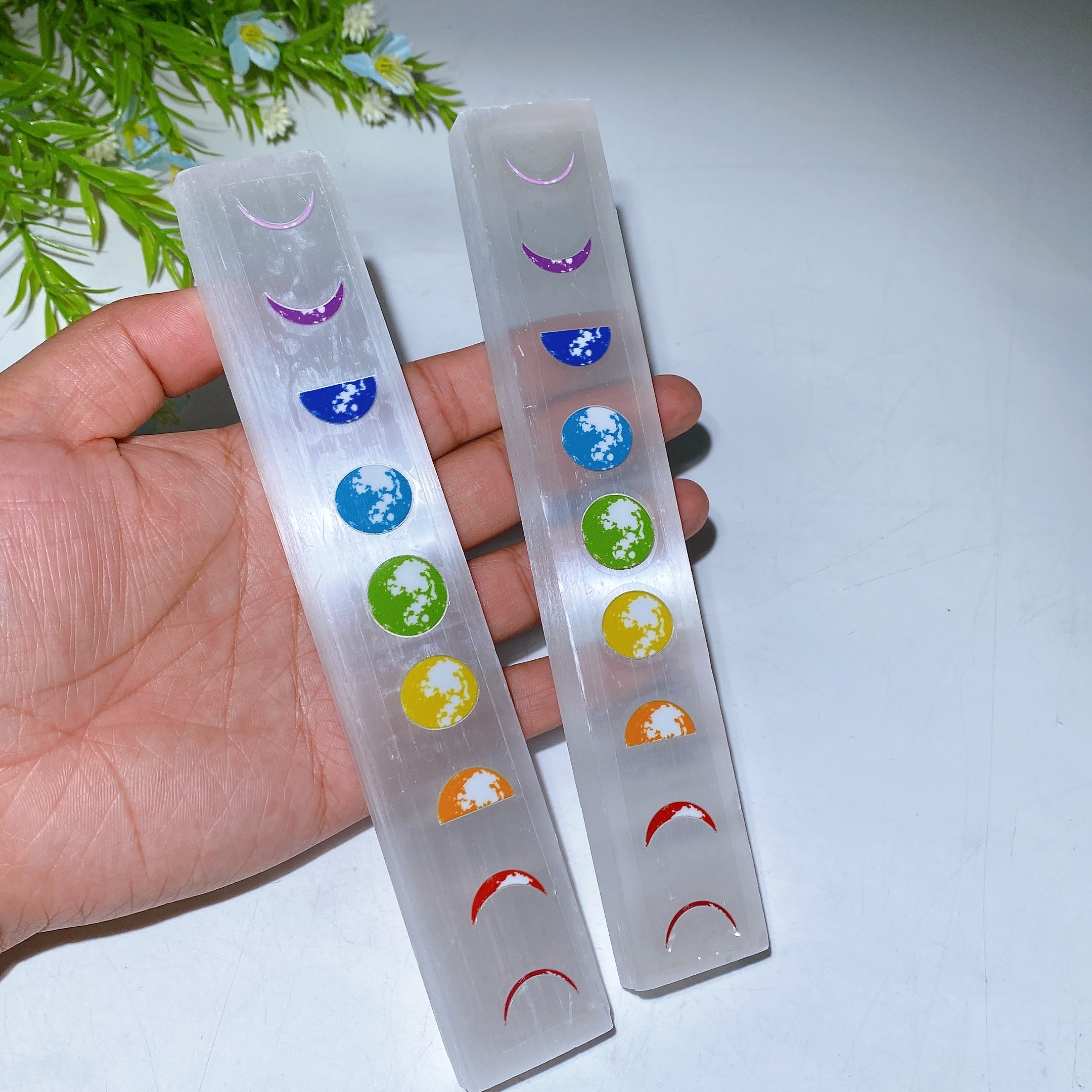 18cm Selenite Chakra Healing Wand for Energy Balance