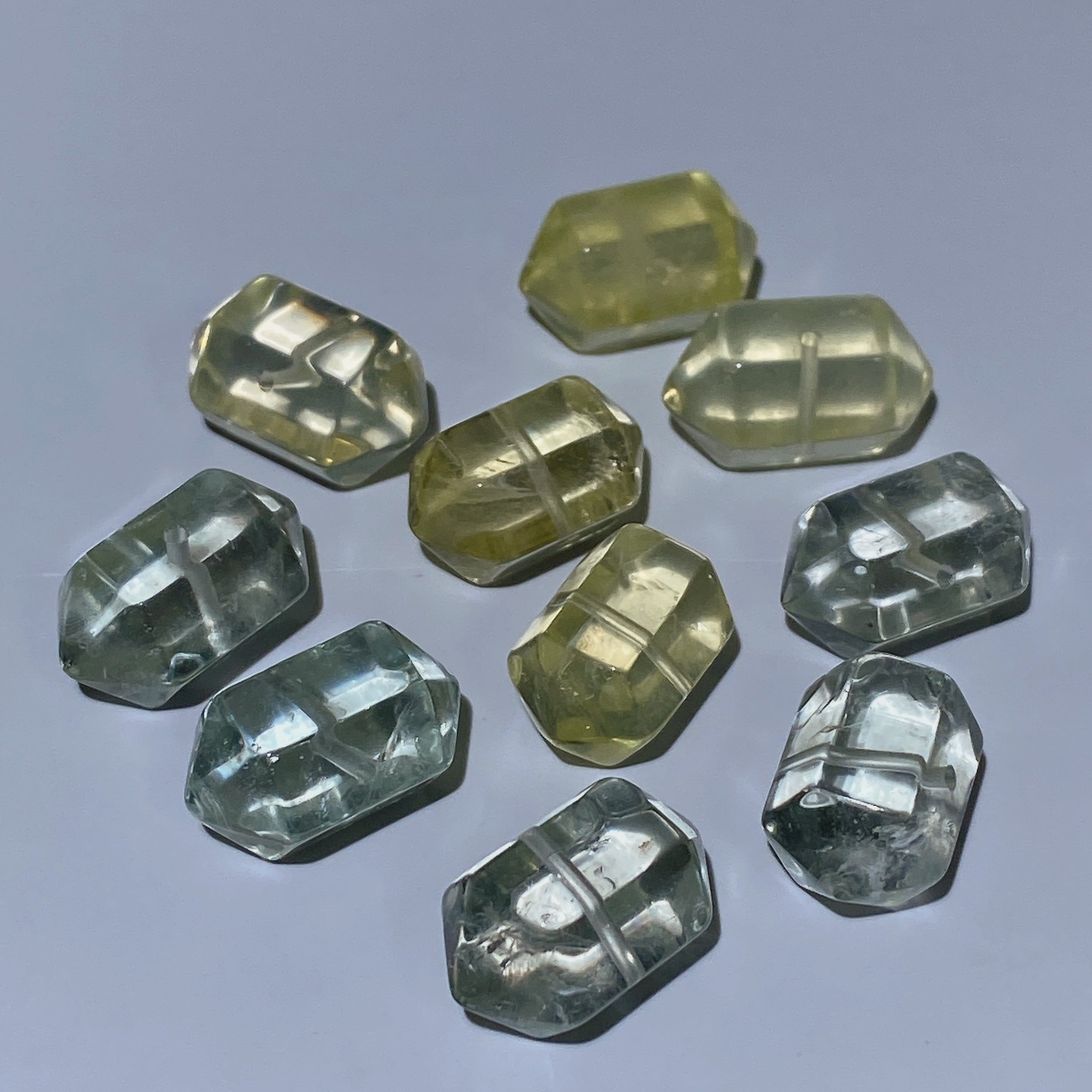 18mm Citrine & Green Quartz Pendant for Healing Energy