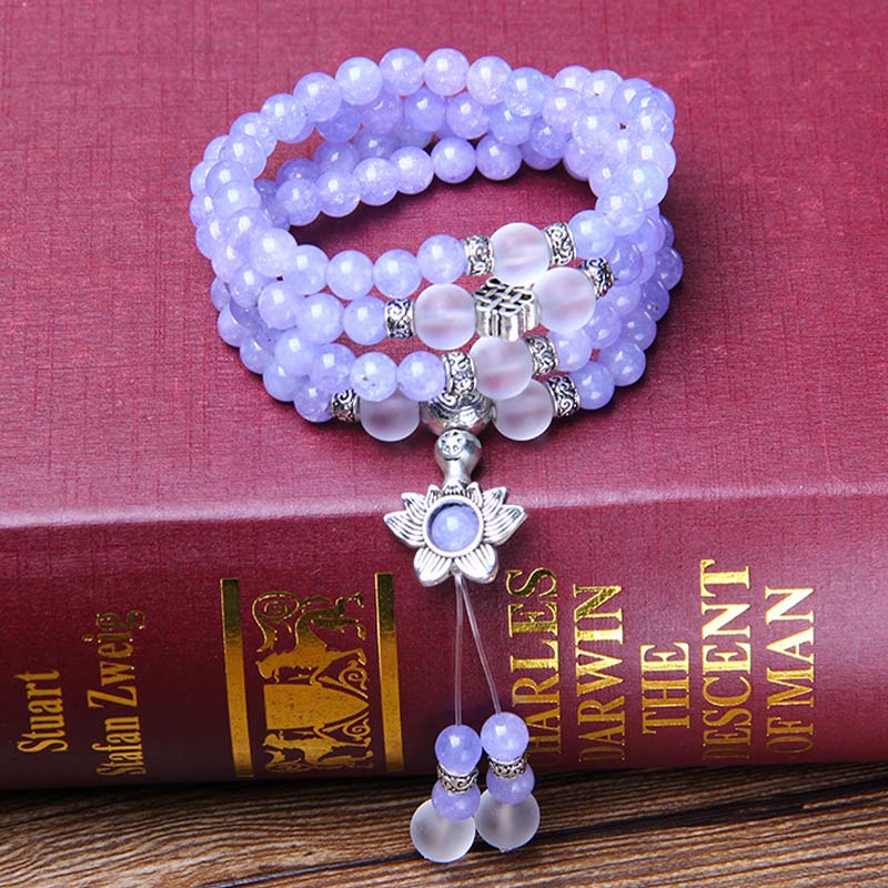 Purple Jasper Strength Bracelet Mala 108 Beads