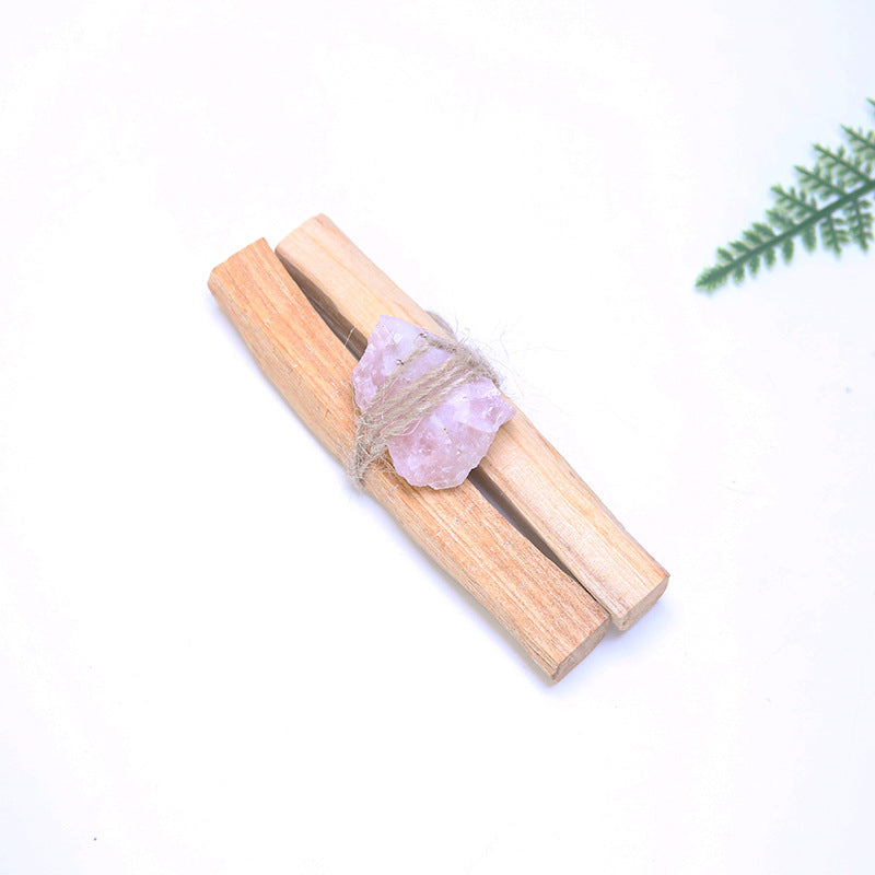 Natural Palo Santo Crystal Altar Set for Spiritual Purification