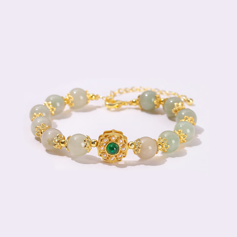 Natural Jade Prosperity Bracelet for Abundance and Luck