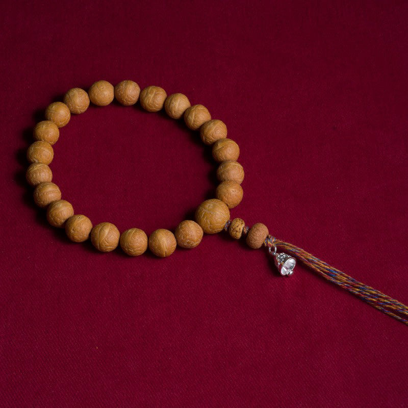 15mm Bodhi Seed Wrist Mala for Luck & Auspiciousness