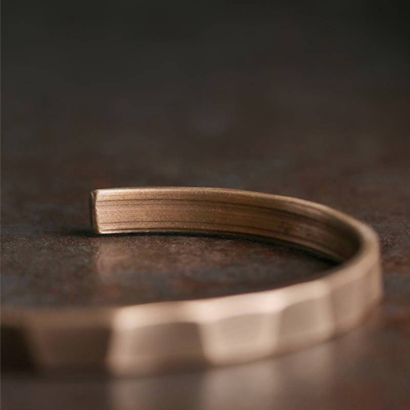 Copper Adjustable Cuff Bracelet for Wealth & Balance | Spiritual