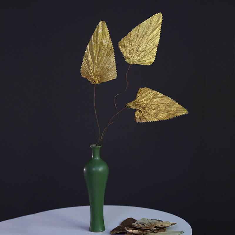 Dried Lotus Leaf Bouquet for Zen Home Decor Accent