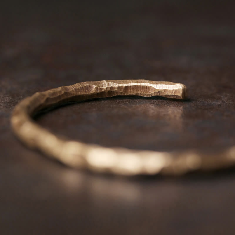 Copper Tibetan Luck Cuff Bracelet 63mm Unisex Spiritual