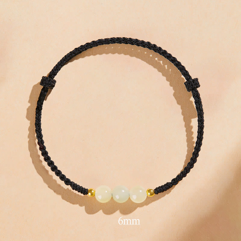 8mm Jade Lucky Bead Prosperity Bracelet