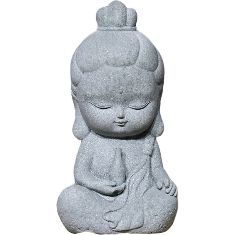 Sandstone Buddha Statue for Meditation and Compassion Home Décor