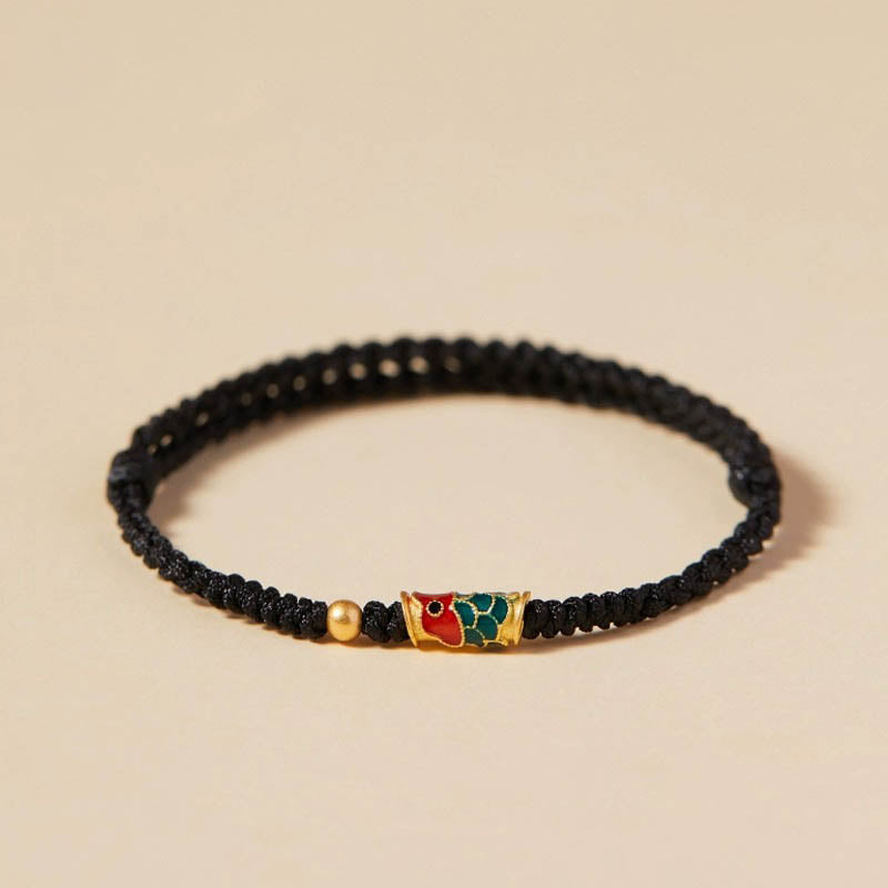 Handcrafted Koi Fish Wealth Prosperity Braided Bracelet