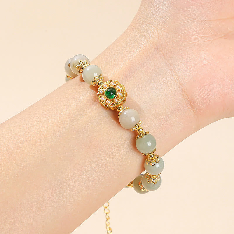 Natural Jade Prosperity Bracelet for Abundance and Luck