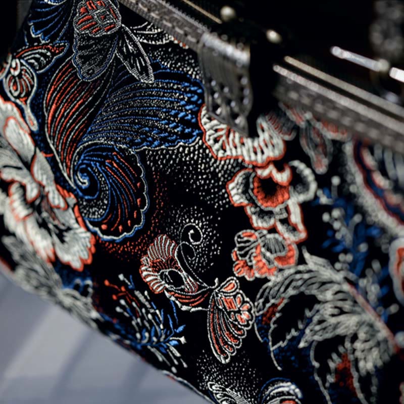 Butterfly Flowers Metal Handle Handbag 22cm | Spiritual Jewelry