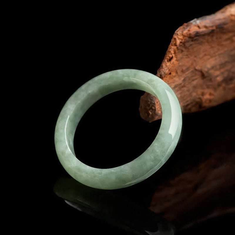 Natural Jade Prosperity and Abundance Ring | Sizes 16-21mm