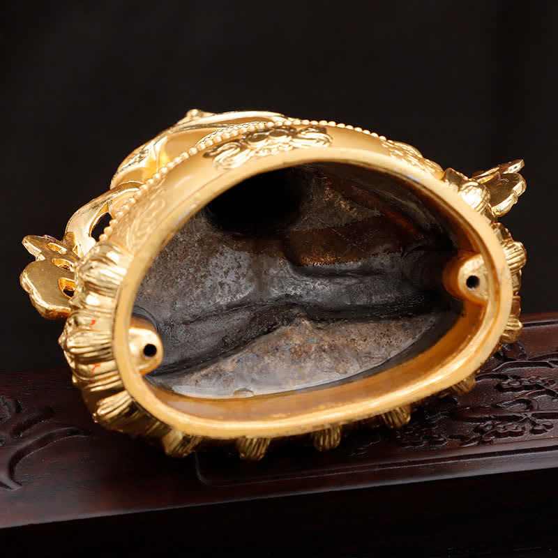 Longevity Buddha Statue 16cm Alloy Serenity Figurine