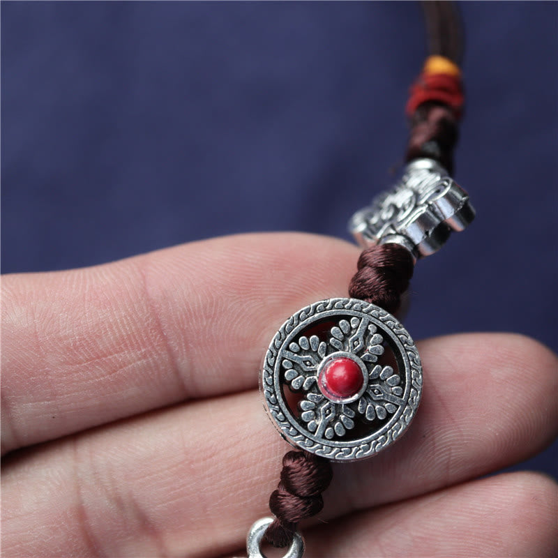 Rotatable Om Mani Padme Hum Prayer Wheel Car Decoration