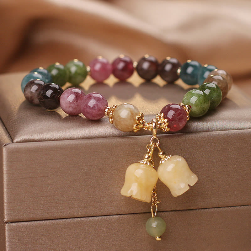 Natural Colorful Tourmaline Spiritual Love Bracelet