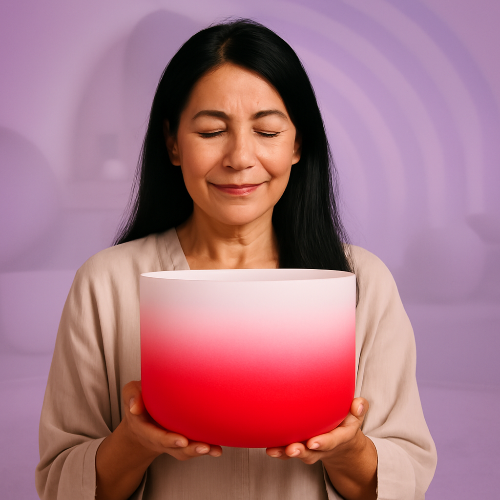 Crystal Singing Bowl - Root Chakra C Note Meditation Bowl