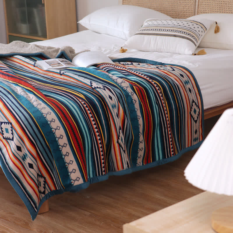 Geometric Warm Soft Zen Decor Throw Blanket 127x152cm