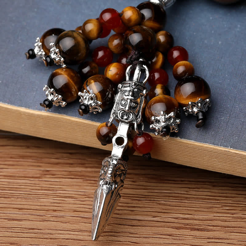 Tiger Eye Dragon Vein Agate Power Healing Bracelet