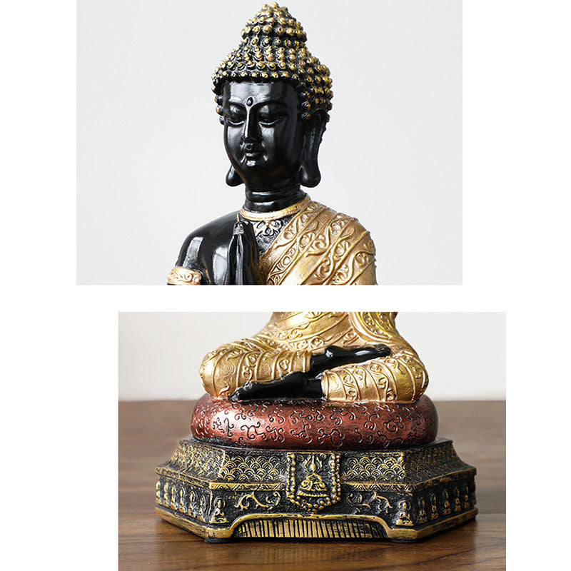 Buddha Compassion Resin Statue for Serenity and Luck